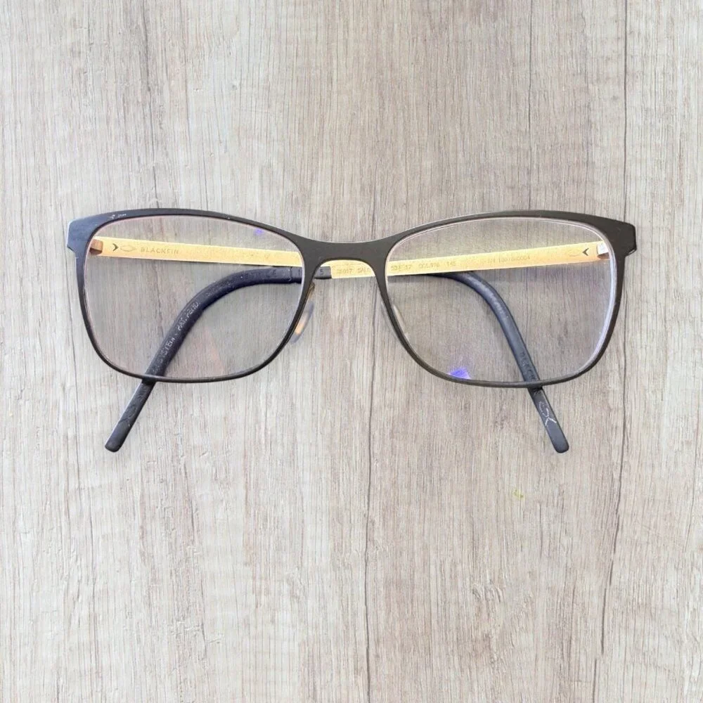 Blackfin BF81 Frames Salishan COL.976 Black Gold Titanium Square 53-17-145